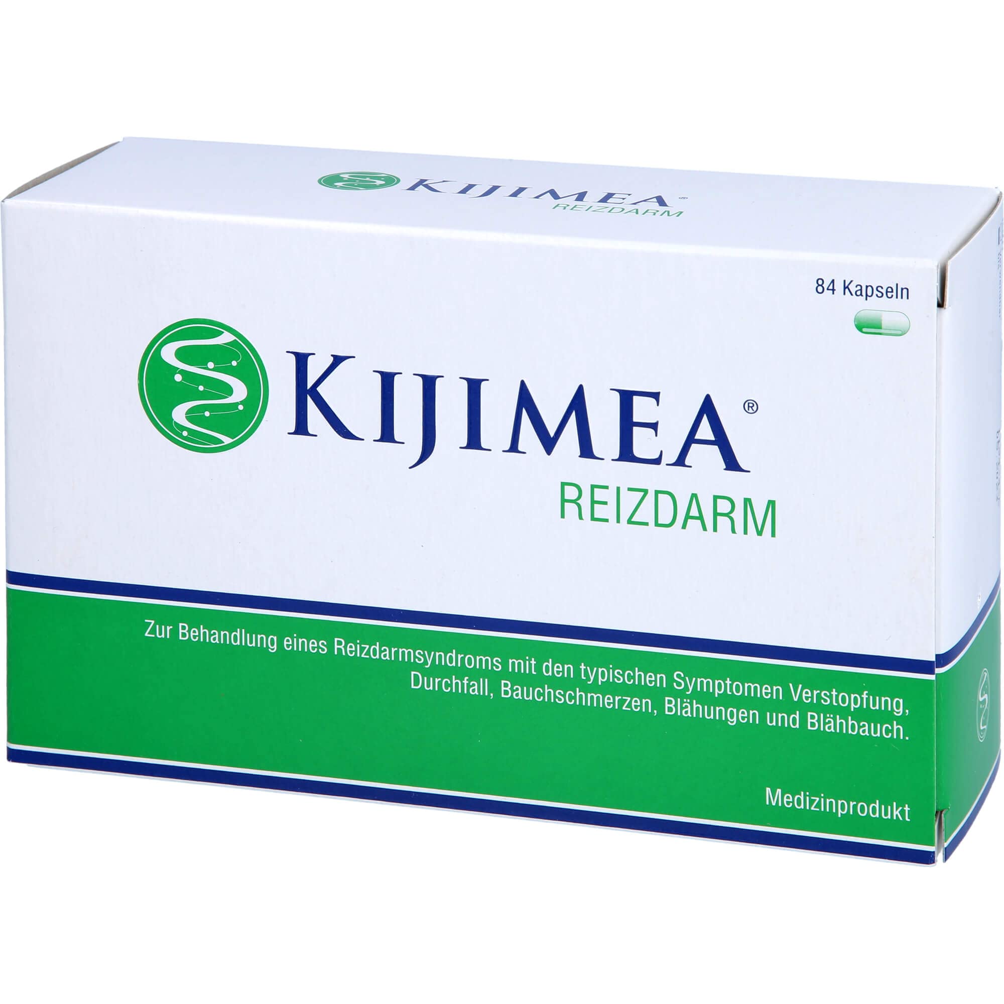 KIJIMEA® Reizdarm – Therapie bei Reizdarmsyndrom (Durchfall, Bauchschmerzen, Blähungen, Verstopfung) – klinisch belegte Wirksamkeit – vegan, glutenfrei, laktosefrei – 84 Kapseln