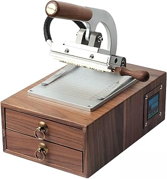 Hot Foil Stamping Machine 110v 220v 200w 240C 14cm Leather Stamping Tool Embossing Bronzing Machine Heat Press Stamper Embosser for Leather Pu Film-Coated Paper,220v