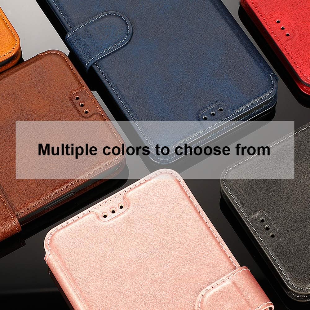 QLTYPRI Case for iPhone 12 iPhone 12 Pro Premium PU Leather Simple Wallet Case [Card Slots] [Kickstand] [Magnetic Closure] Shockproof Flip Cover for iPhone 12/12 Pro (6.1 inch) - Black - Image 7