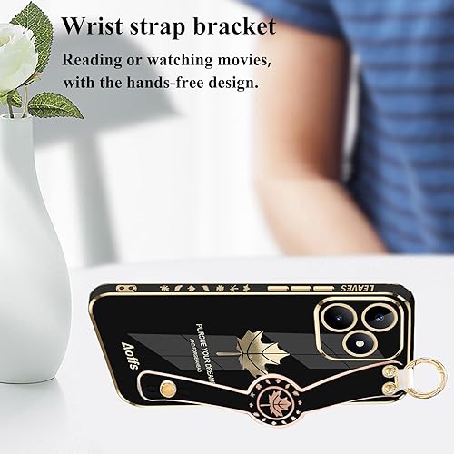 Miniatura 6 de Realme Narzo N53 Funda de silicona suave con hoja de arce, accesorios negros para teléfono móvil Realme Narzo N53 Funda para teléfono Realme C53 con