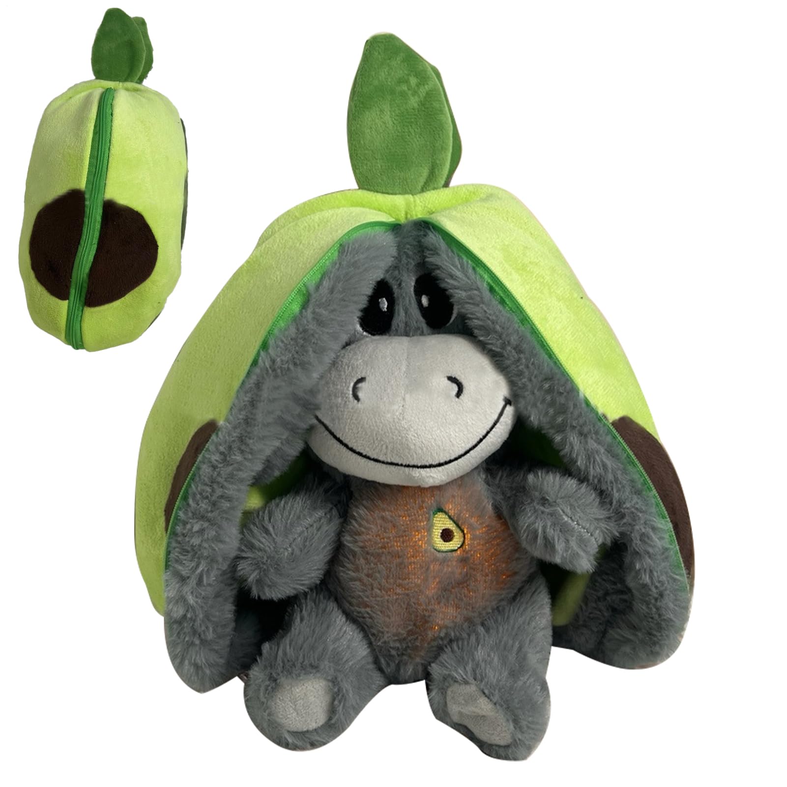Genérico Muñeco De Peluche Relajante para Dormir Y Aliviar El Estrés, Animal De Peluche Respiratorio Peluches Relajante con Movimiento Realista De Respiración Y Luces Musicales para Niños