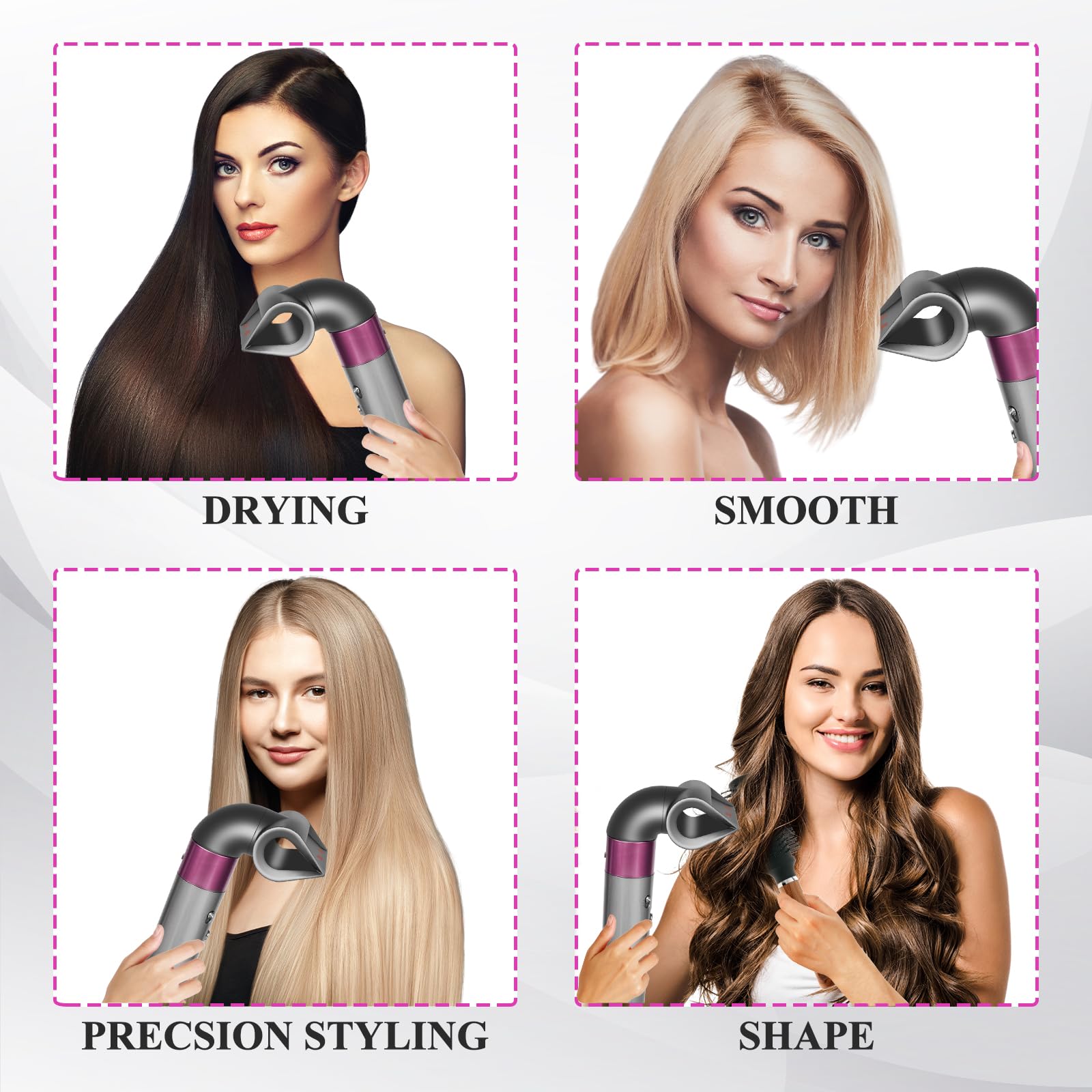 Accesorio concentrador de cuchilla para Dyson Airwrap, boquilla de peinado de precisión para un acabado suave y alineado, para todo tipo de cabello, número de pieza 973710-01