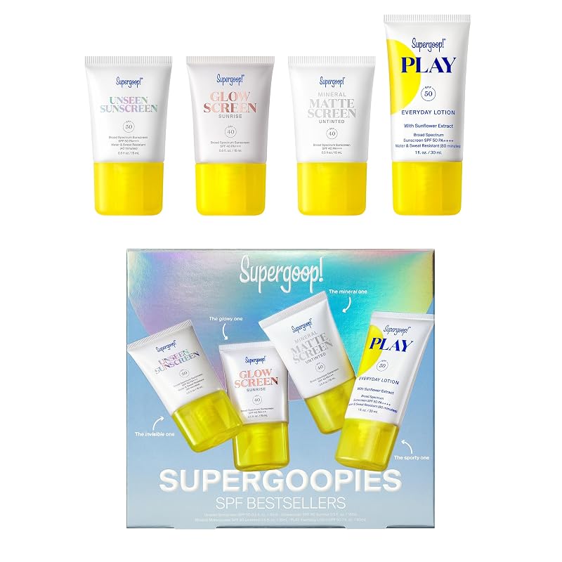 Conjunto de protetores solares em tamanho viagem Supergoop!
