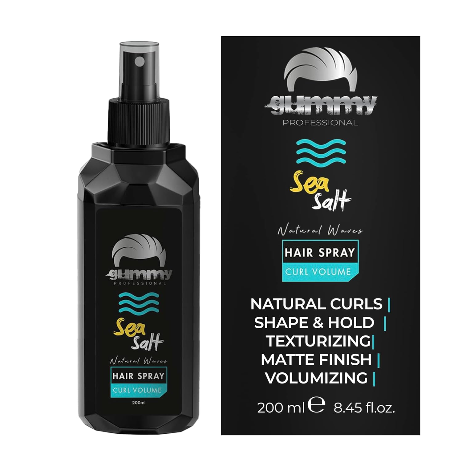 Gummy Professional Curl Sea Salt Hair Spray Texturizing Spray for Natural Waves Added Volume Lift Matte Texture Lightweight