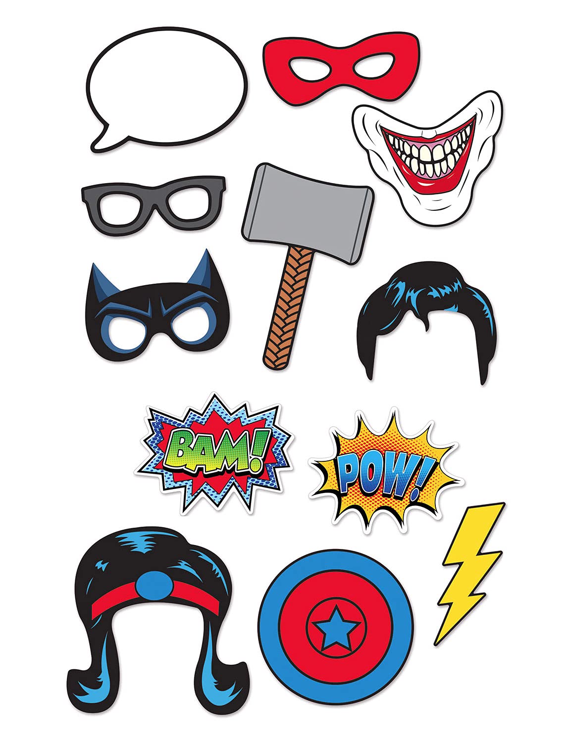 Beistle Multi Color Hero Photo Fun Signs