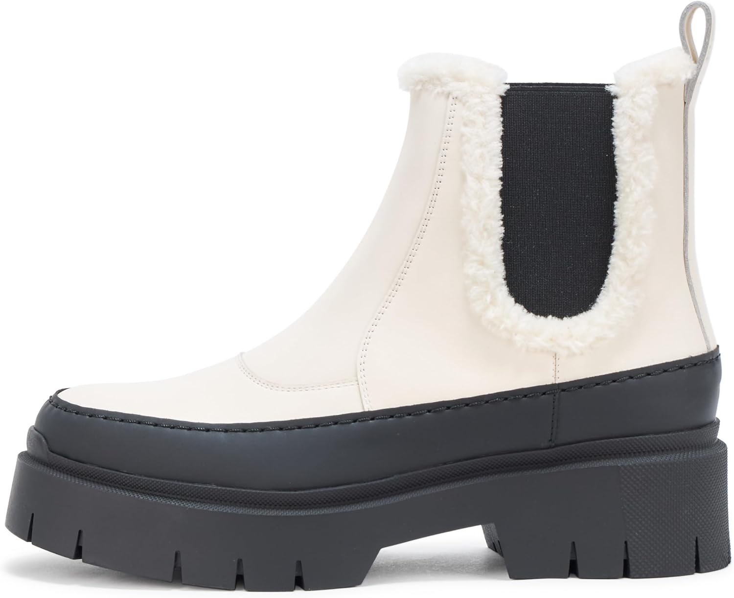 HUGO Women's Kris Fur Lined Pull on Chelsea Boot