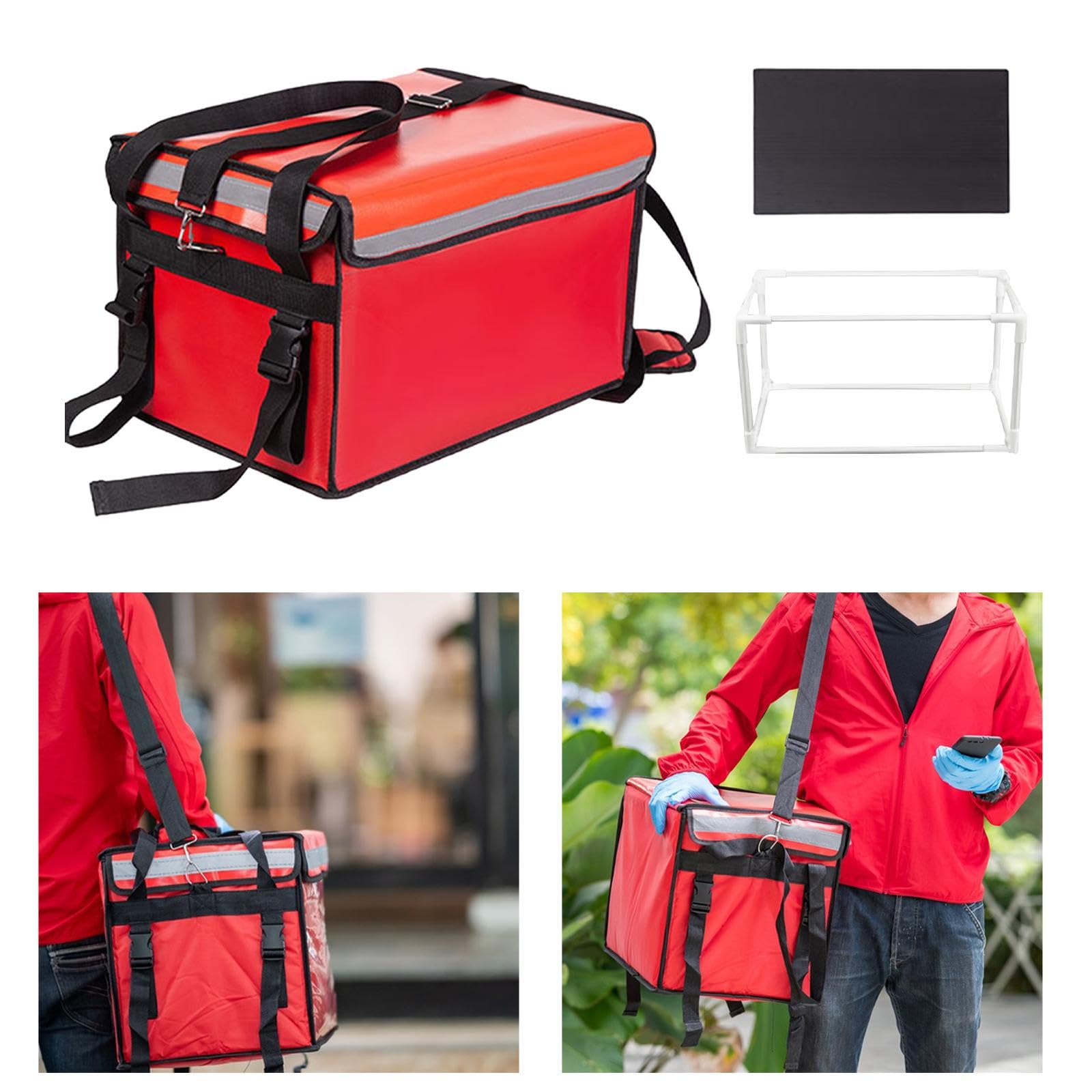 Fenteer Bolsa Térmica Portátil para Alimentos Frescos, 62L