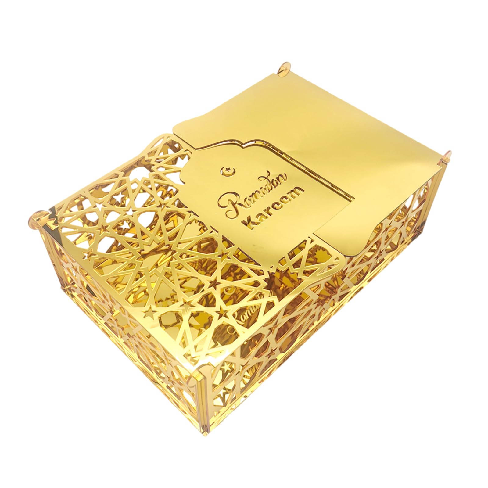 Tsophreniq Eid Candy Storage Box Ornament Multi Compartment Biscuit Cookie Holder for Easy Organization and Cleaning Eid Candy Storage Box
