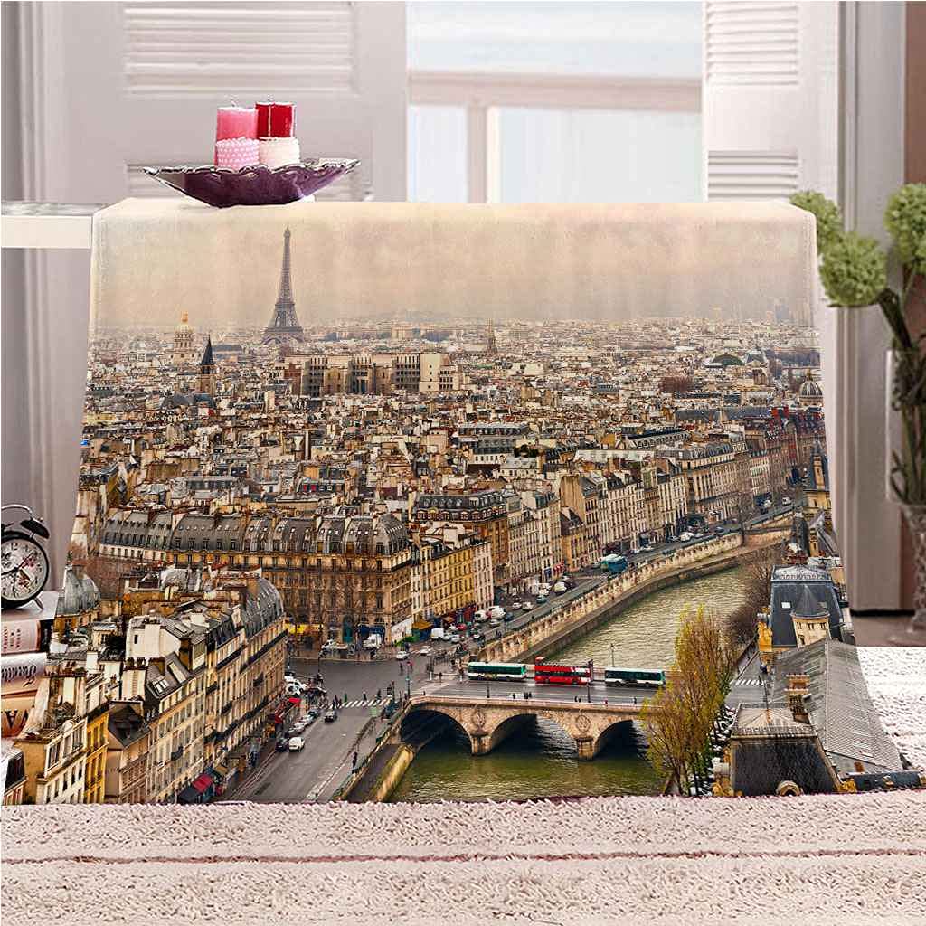 Couverture Polaire en Flanelle Paris 150x200cm pour Canapé
