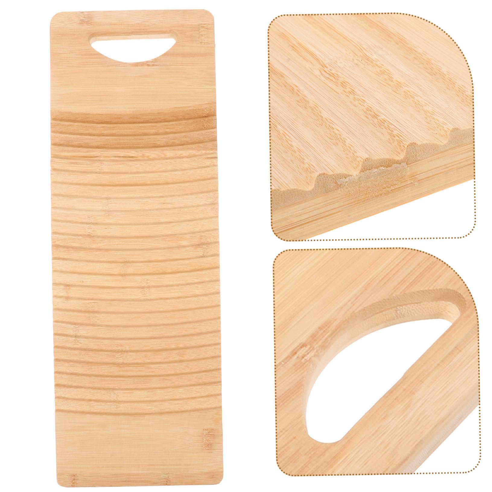 FOMIYES Bamboo Laundry Washboard Handwasher Board Sturdy Easy to Clean Material for Home