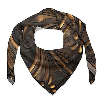 zxxpensy Tiles Art 1920s Style Wood Texture Women Hair Scarf