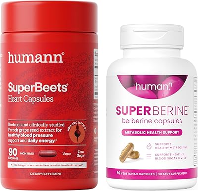 Humann SuperBeets Beet Root & SuperBerine Capsules