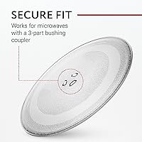 Vista 6 de Impresa Placa pequeña de repuesto para microondas – Plato giratorio – Ajuste universal – Compatible con placas de 9.6 pulgadas / 9.6 in – Accesorios