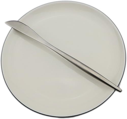 Miniatura 17 de Juego de cuchillos de mantequilla de acero inoxidable 18/10, cubiertos delgados para cocina, hotel, restaurante, boda, fiesta, acabado mate, apto