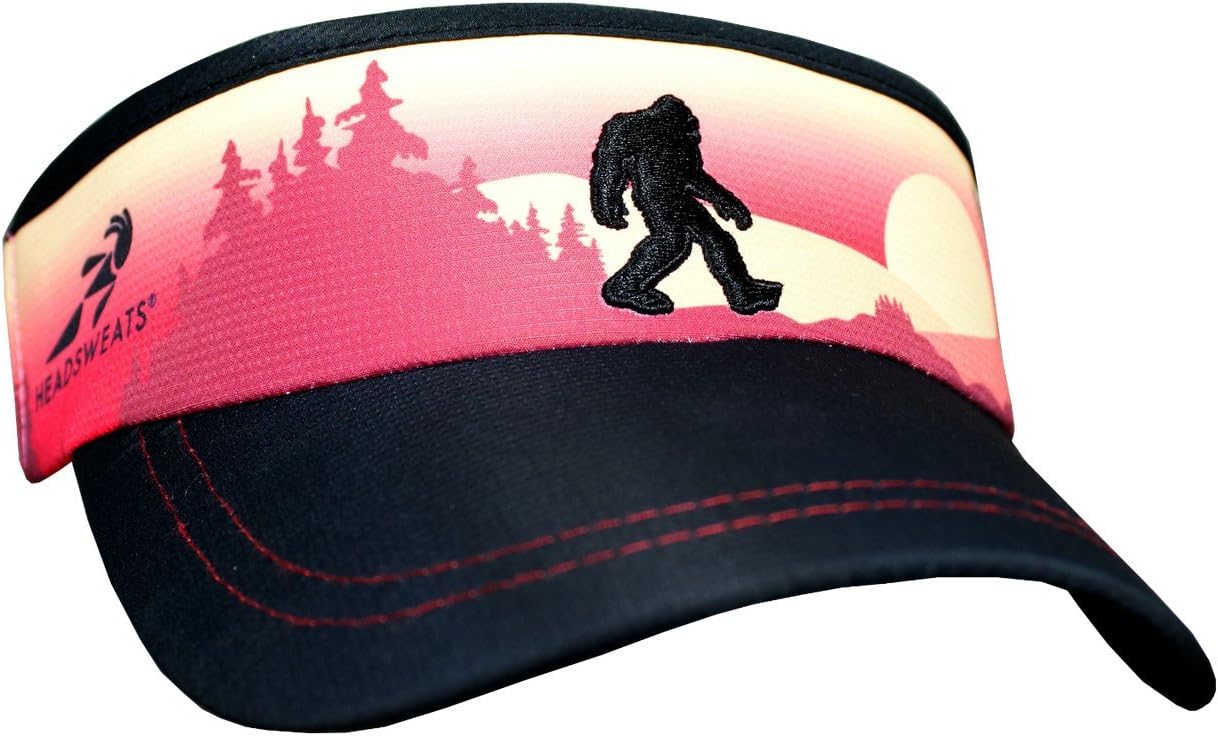 Headsweats Women's Lightweight Performance Running Visor for Men and Women Bigfoot