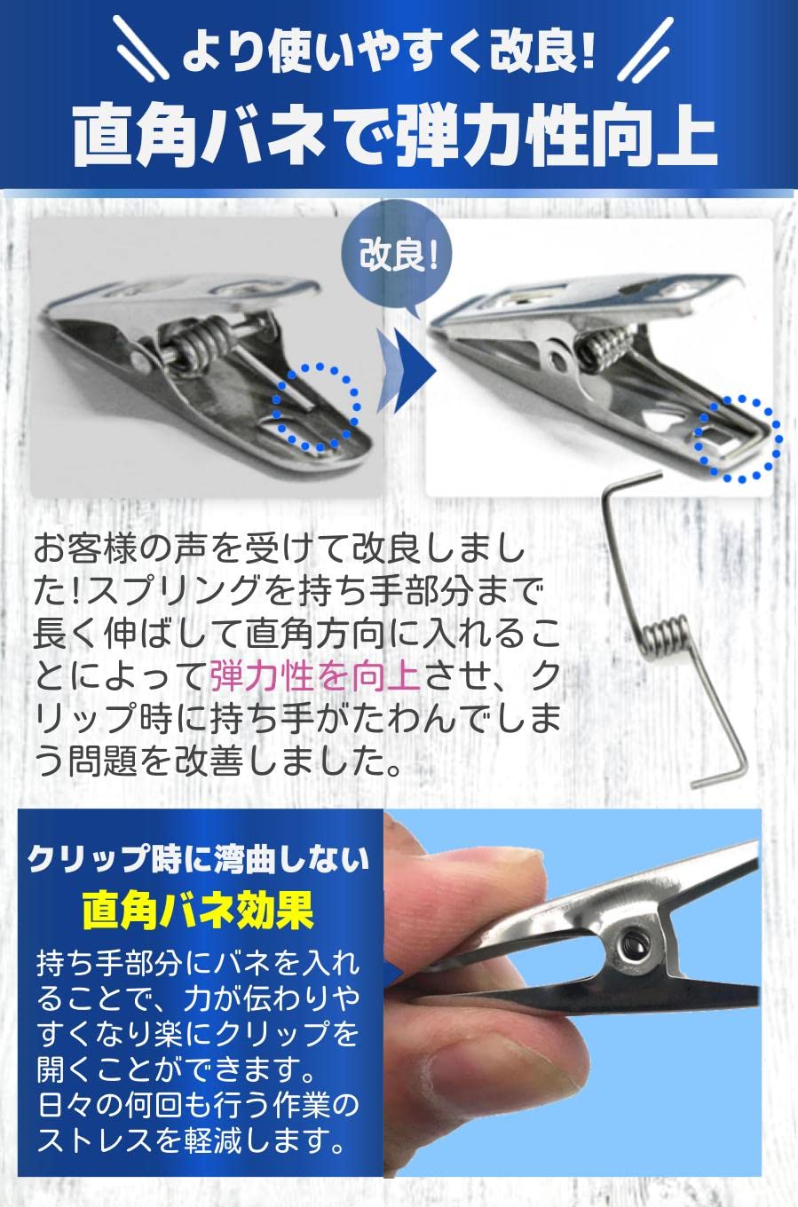 Amazon.co.jp : fogman 洗濯ばさみ ステンレス 小型 クリップ ピンチ
