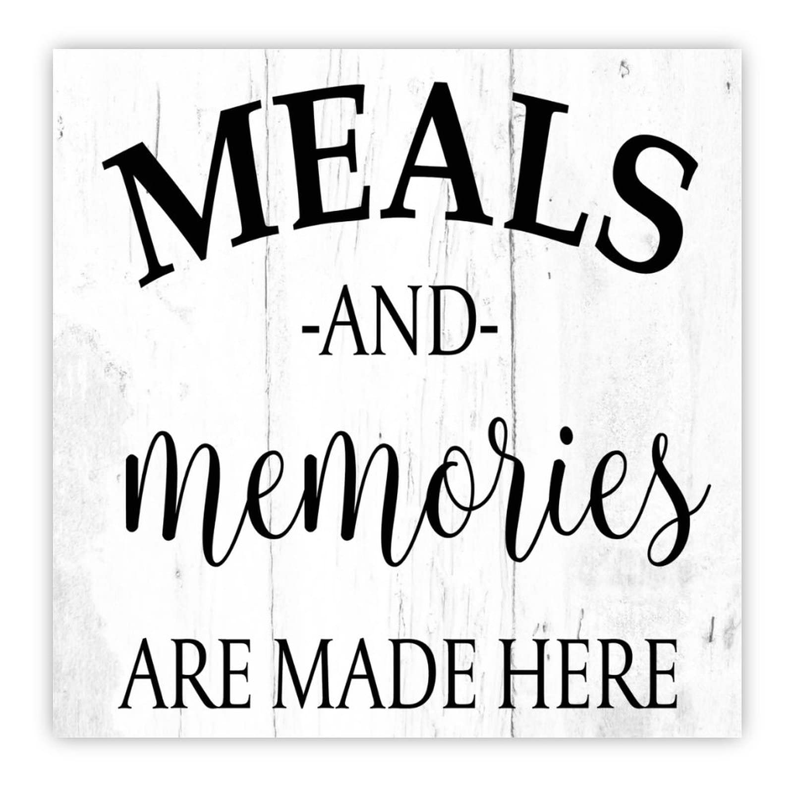 Panneau en bois repas et souvenirs pour embellir votre cuisine et salon familial