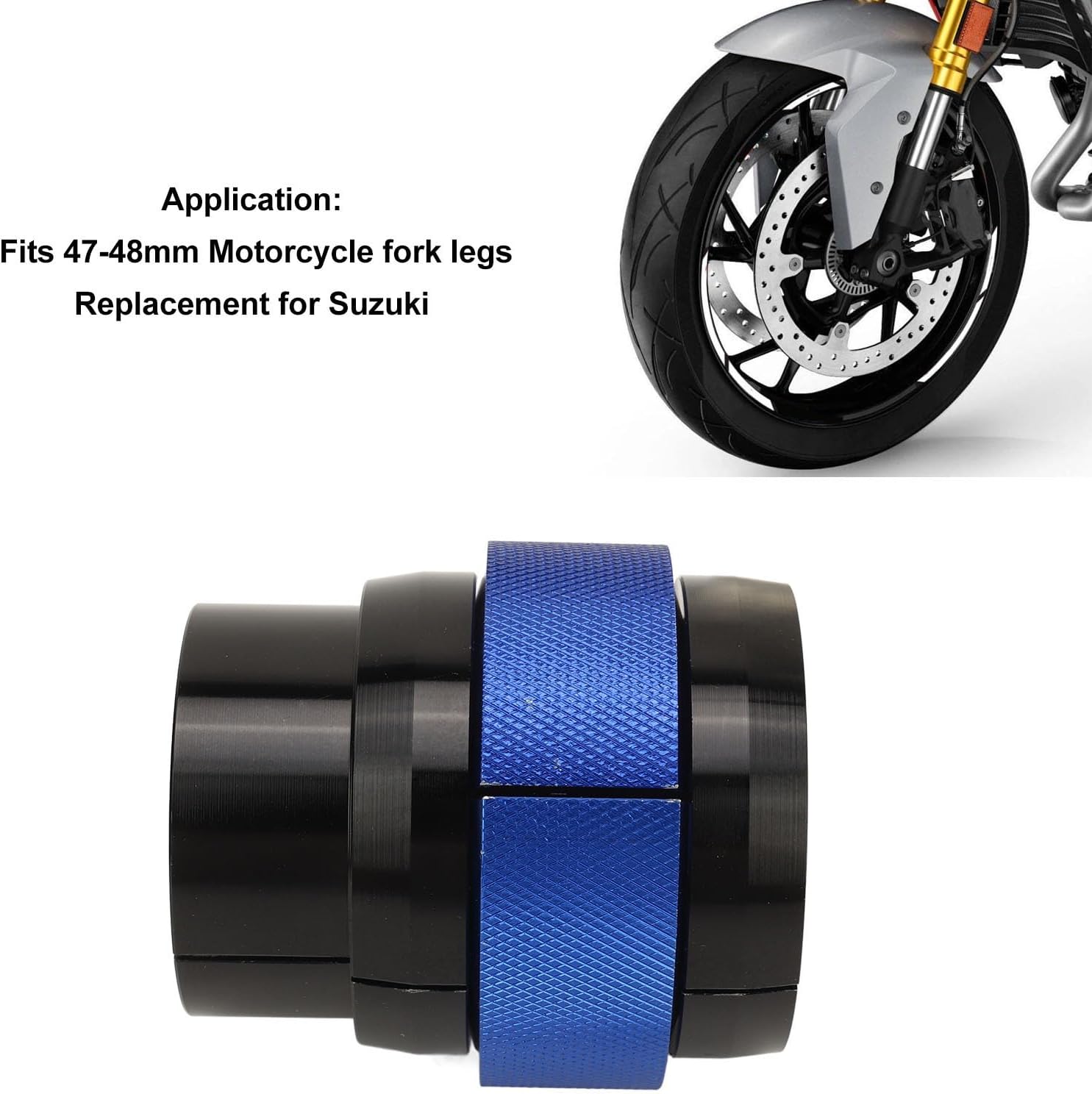 JTLB 4PCS Aluminum Alloy Fork Seal Driver Tool with Oil Seal Installation Set for 47-48mm Motorcycle Fork Legs