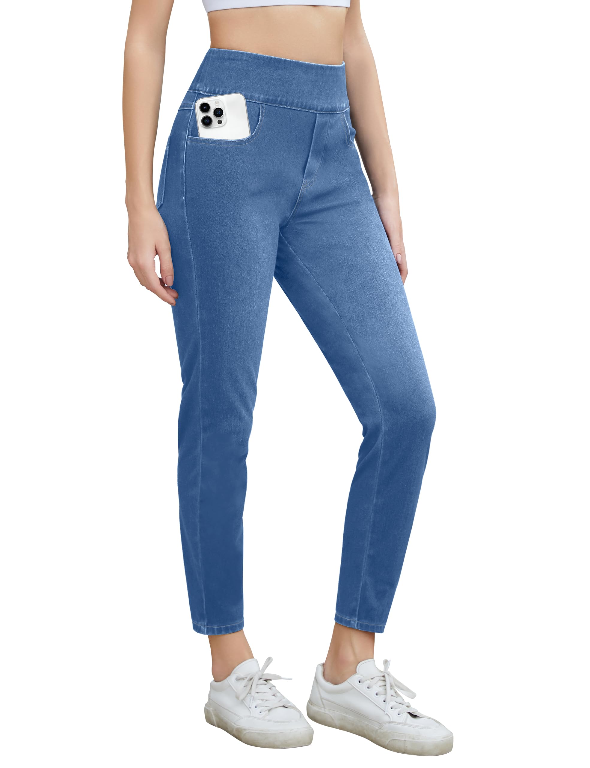 Desol Skinny Jeans Damen High Waist Jeggings Damen Stretch Elastische Jeggings Figurbetonte Jeanshose Bequem und Stylisch Ideal für unterschiedliche Körperformen