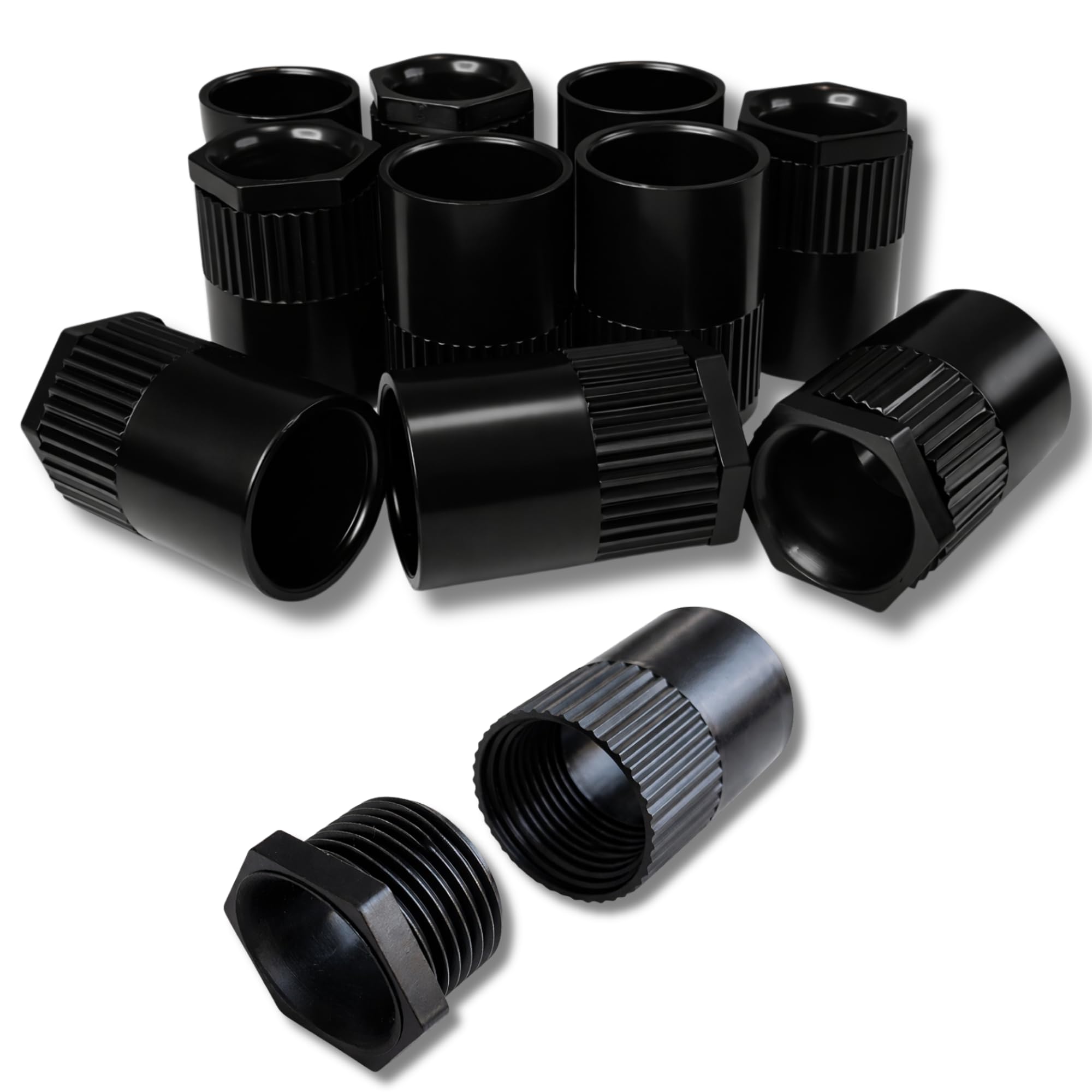 20mm PVC Female Conduit Adaptor Black– Pack of 10