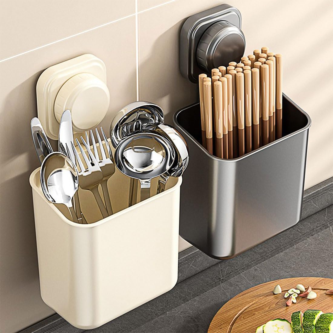 Toothbrush Holders for Bathrooms, Suction Cup Large Caliber Design for Electric/Manual Toothbrushes & Toothpaste - for Alaskan Cruises & Home Bathroom Countertop Accessories (Grey)