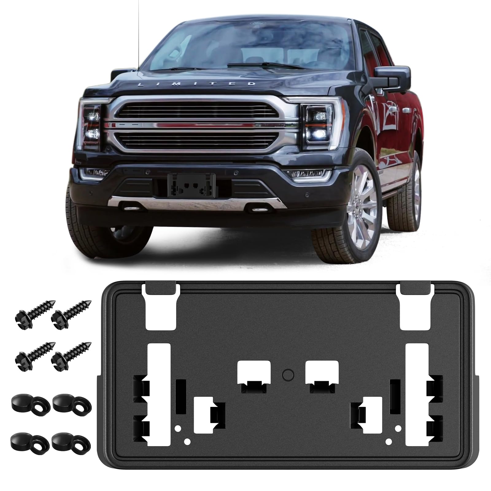 License Plate Frame for 2021 2022 - 2021 f150 front license plate bracket
