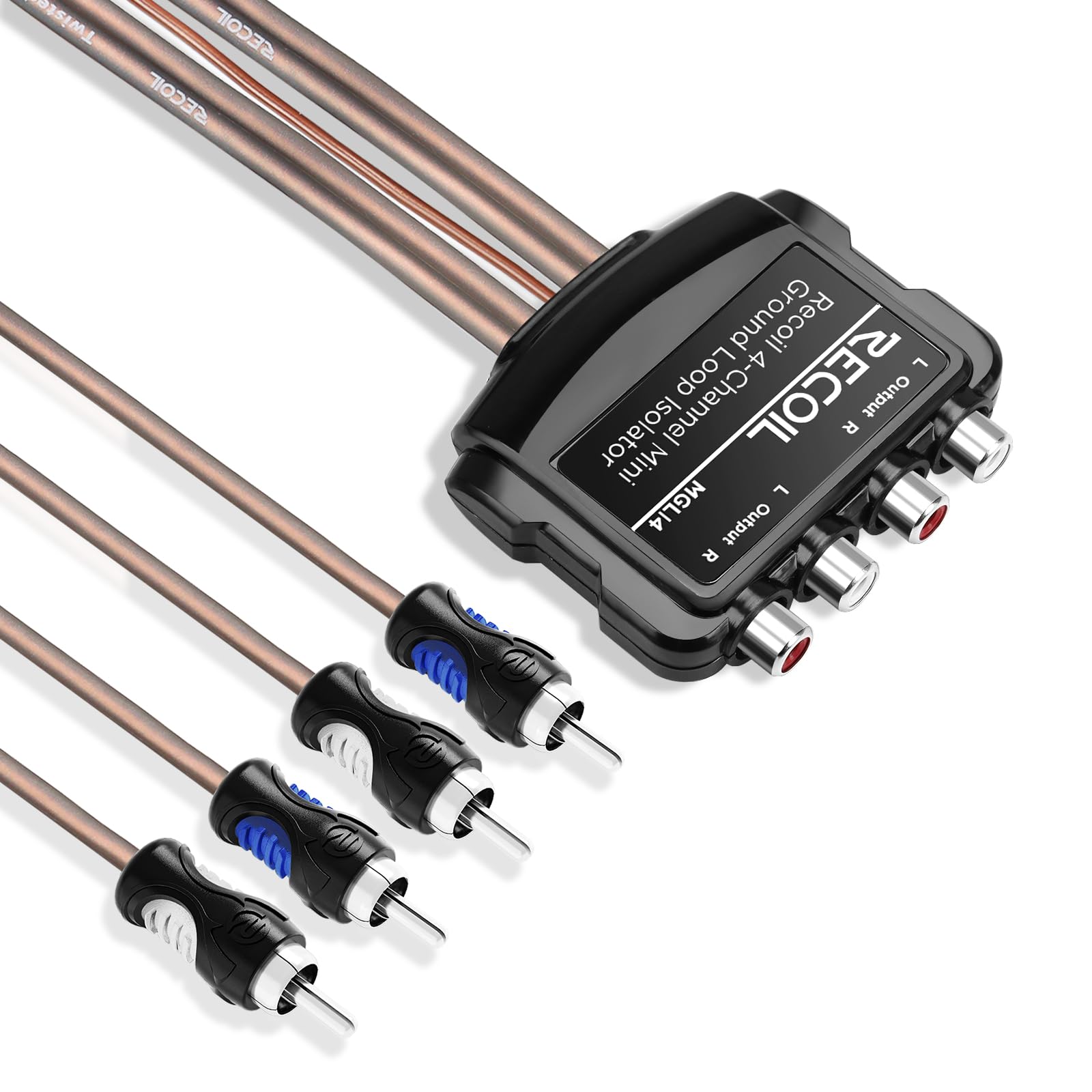 Amazon.com: RECOIL MGLI4 4-Channel RCA Stereo Ground Loop Isolator