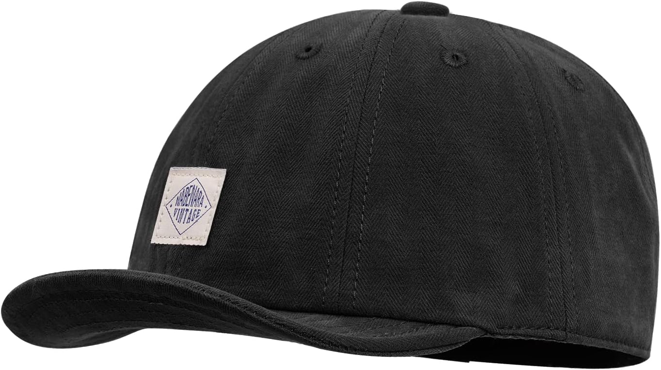 Soft Short Brim Hats for Women Men Umpire Baseball Cap Vintage Flat Brim Golf Hats Cotton Trucker Fitted Hat