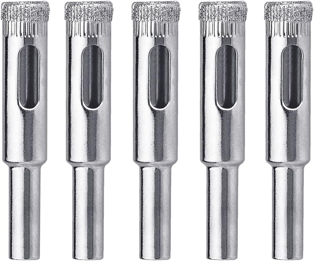 5PCS 3mm (1/8 Inch) Diamond Hole Saw Diamond Drill Bits for Glass Tile Ceramic (3mm - 5PCS)