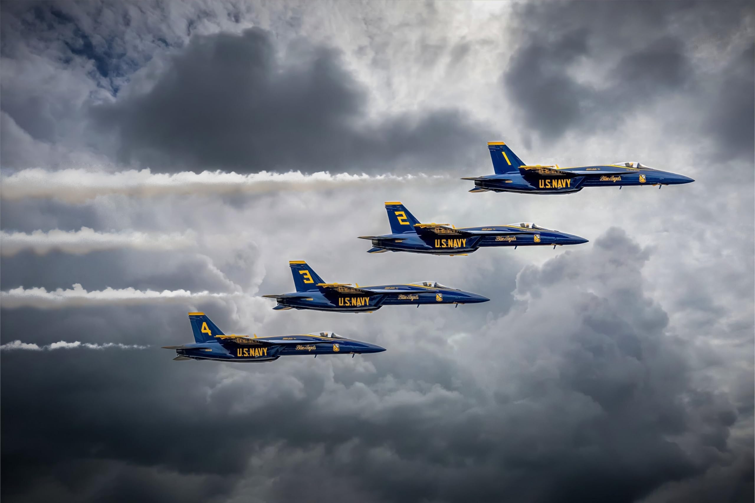 Amazon.com: Jigsaw Puzzle 1000 Pieces - Blue Angels Flight