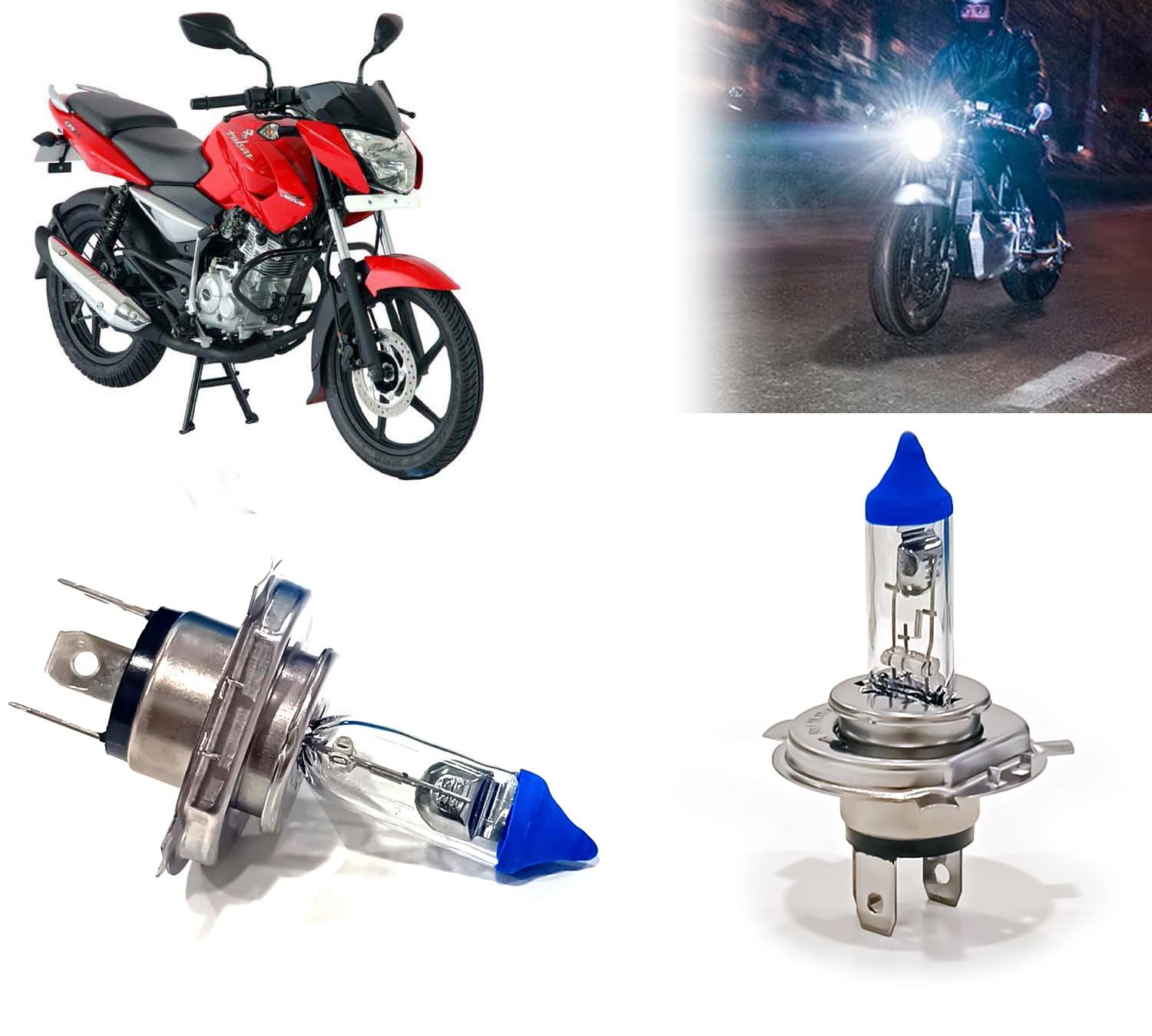 Auto Pearl Halogen H4 Front Headlight Bulb 12V/35W Ultra Bright Compatible with Pulsar 135 LS DTS-i (Pack of 1)-image-12