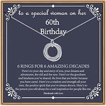 IEFLIFE Birthday Gifts for Women, Sterling Silver Chain Birthday Necklaces, 40th 50th 60th 70th 80th 90th Birthday Necklace, 40 50 60 70 80 90 Years Old Birthday Gifts, 4 5 6 7 8 9 Decade Birthday Jewelry for Women