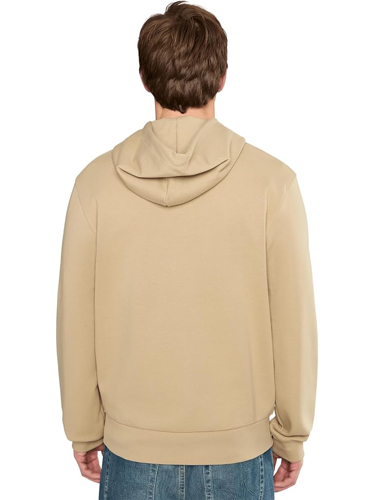 Tan Lacoste Cotton Fleece Hoodie