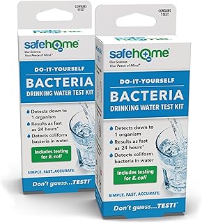 Safe Home® DIY Bacteria in Water Test Kit – Results as Fast as 24 Hours – Detects 50 Different Species of Coliform Bacteria – EPA Lab Certified – Made in the USA – (2 Pack)