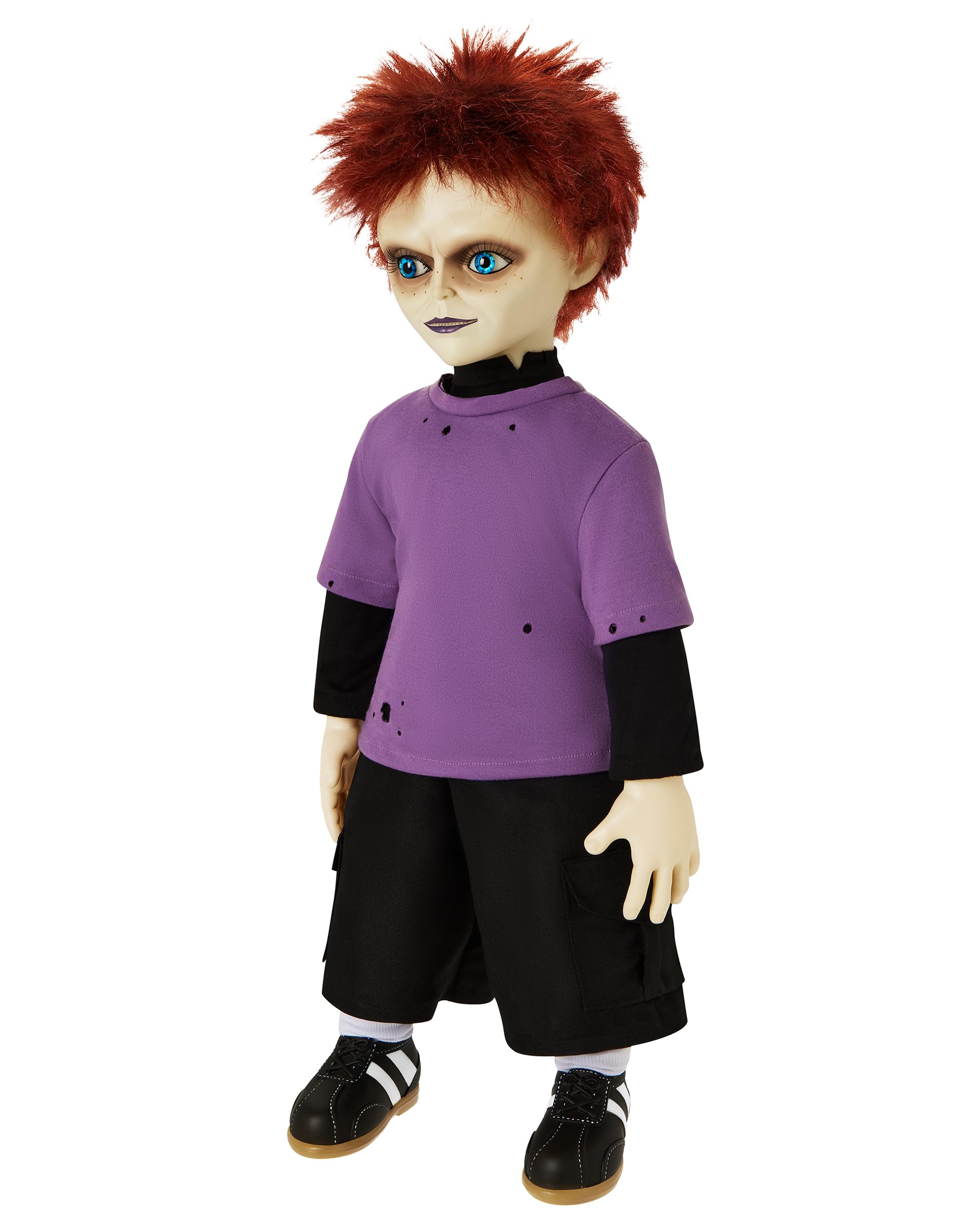 Spirit Halloween Decoración de Glen en Caja – Chucky | Producto Oficial | Semilla de Chucky | Coleccionables de Terror | Decoración del hogar