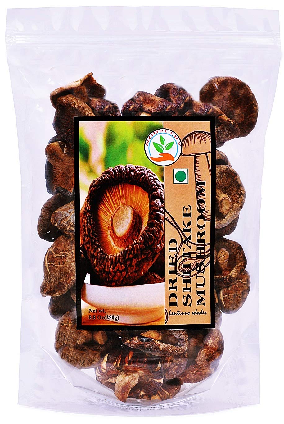Nourcery Dried Shiitake Mushroom,250gm (Sawtooth Oak Mushroom)