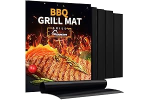 AOOCAN Cooking Mat for Grill, The Best Choice for Healthier, Less Messy Grilling