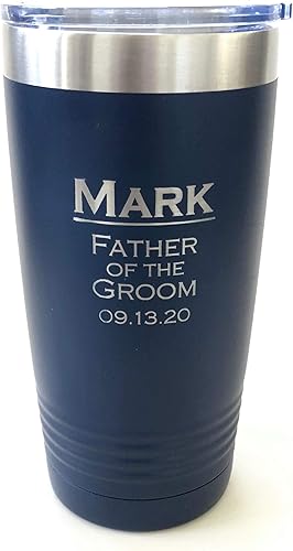 Miniatura 9 de Vaso aislante personalizado, 20 onzas, elige tu color personalizado (azul)