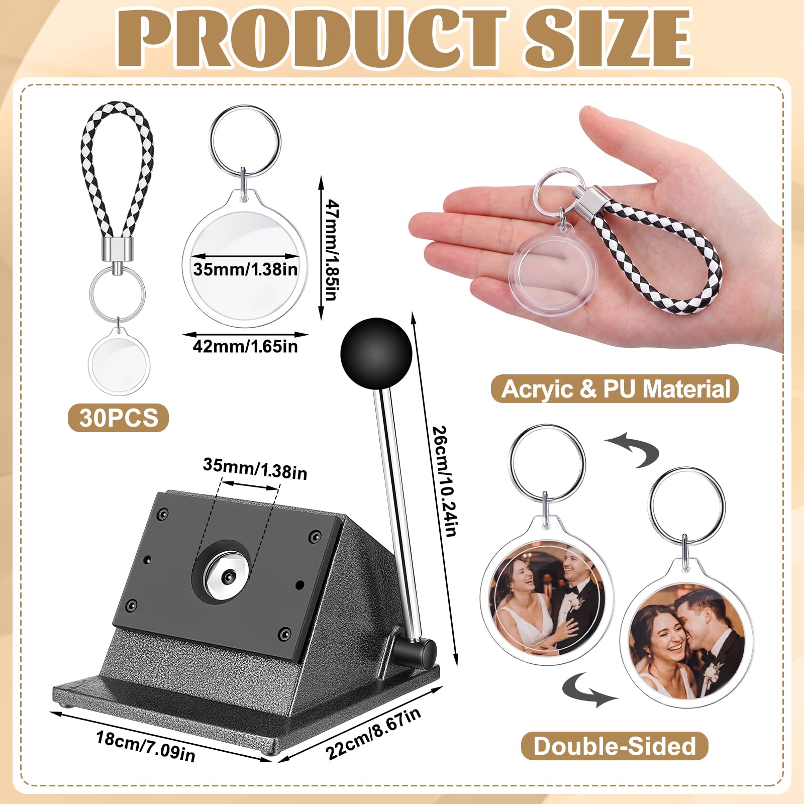 Button Keychain Photo Cutter Photo Booth Cutter