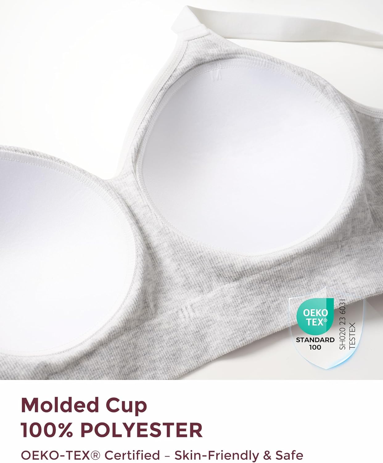 Momcozy Seamless U.S. Cotton Wireless Bras for Women, Comfortable Full Coverage Bra with Fixed Pads for Everyday Wear - Image 7