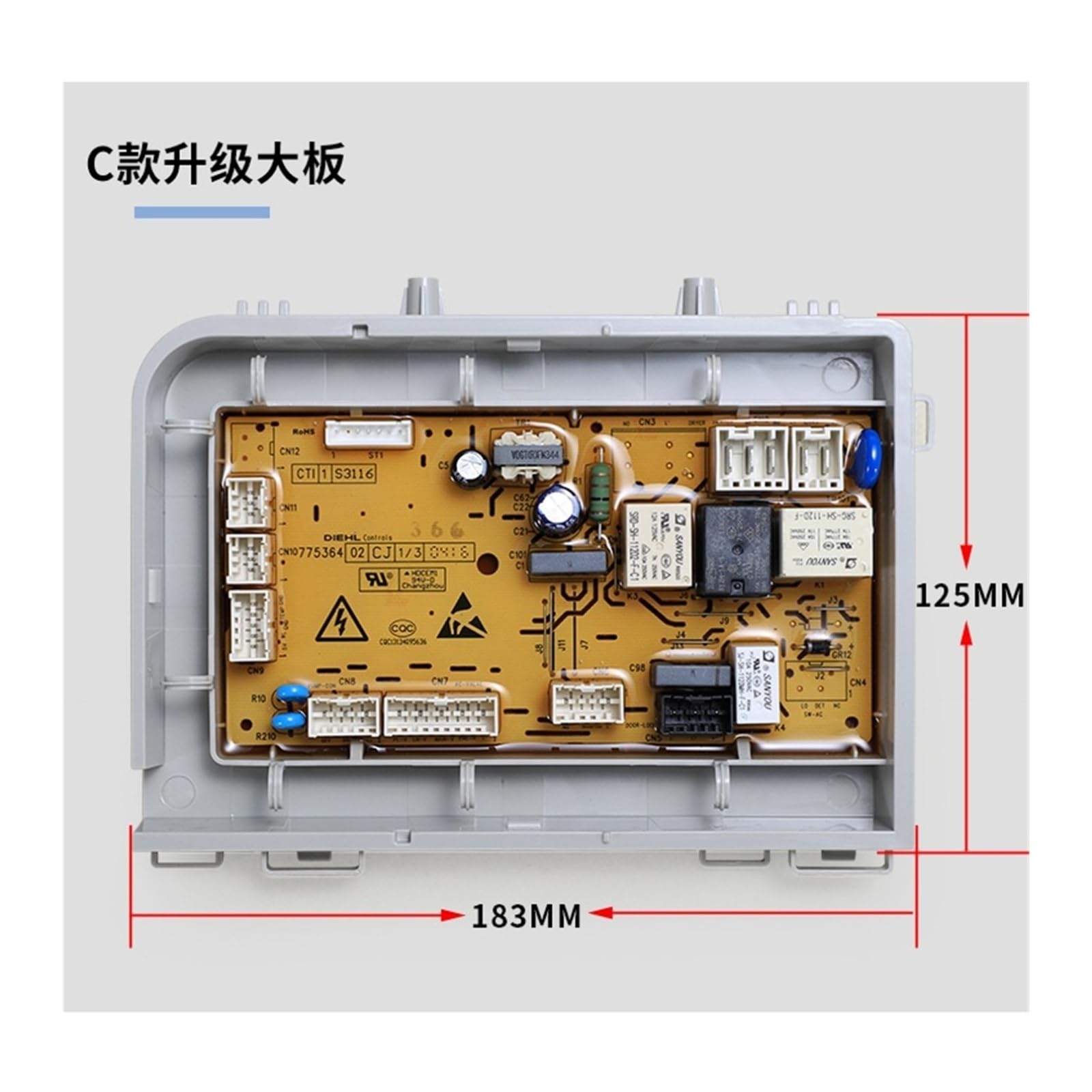 Placa Base De Lavadora De Tambor 0021800095A 0021800095B 0021800095J 0021800159 0021800156A(C board)