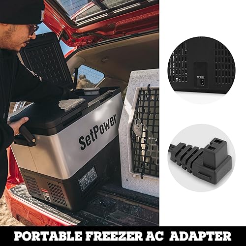 Miniatura 5 de Setpower Adaptador de CA para congelador portátil, adaptador de corriente alterna de 100 V-240 V a 13.5 V 6 A 87 W, adaptador de fuente de