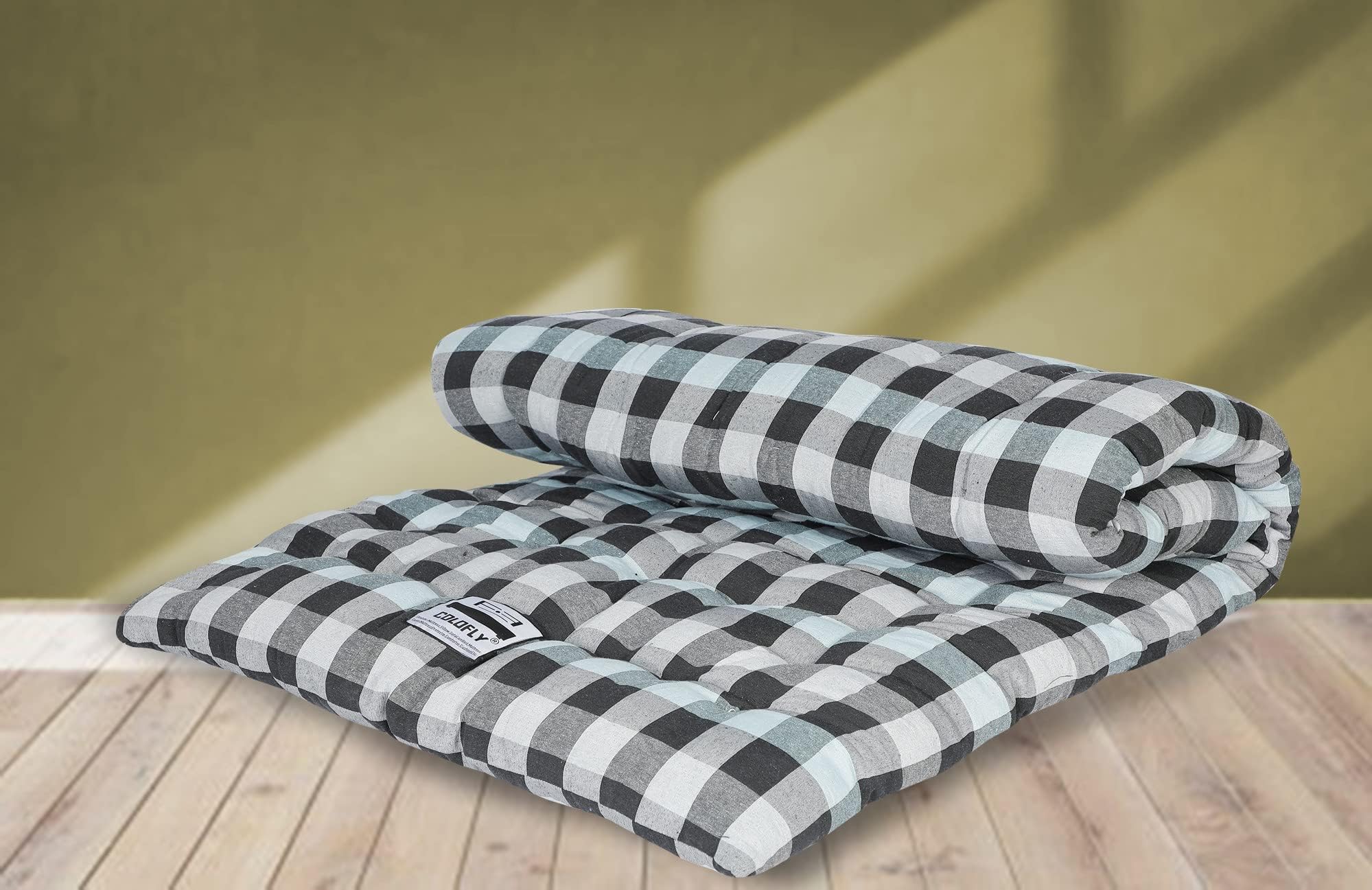 COLOFLY Single Bed Cotton Filled Mattress Gadda Soft & Reversible