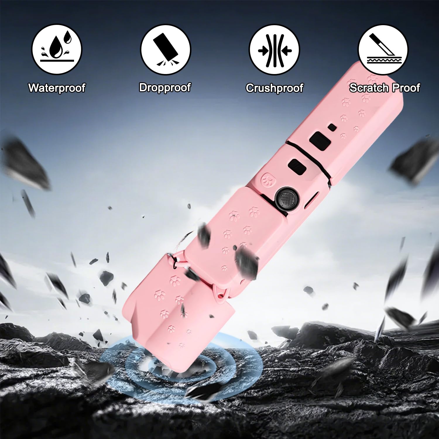 Custodia protettiva in silicone per DJI Osmo Pocket 3, Custodia protettiva per DJI Poc-ket 3, Custo-dia Prote-ttiva in Silicone Compatibile con DJ-I OSMO Pocket 3, Protezione per Obiettivo (M3)