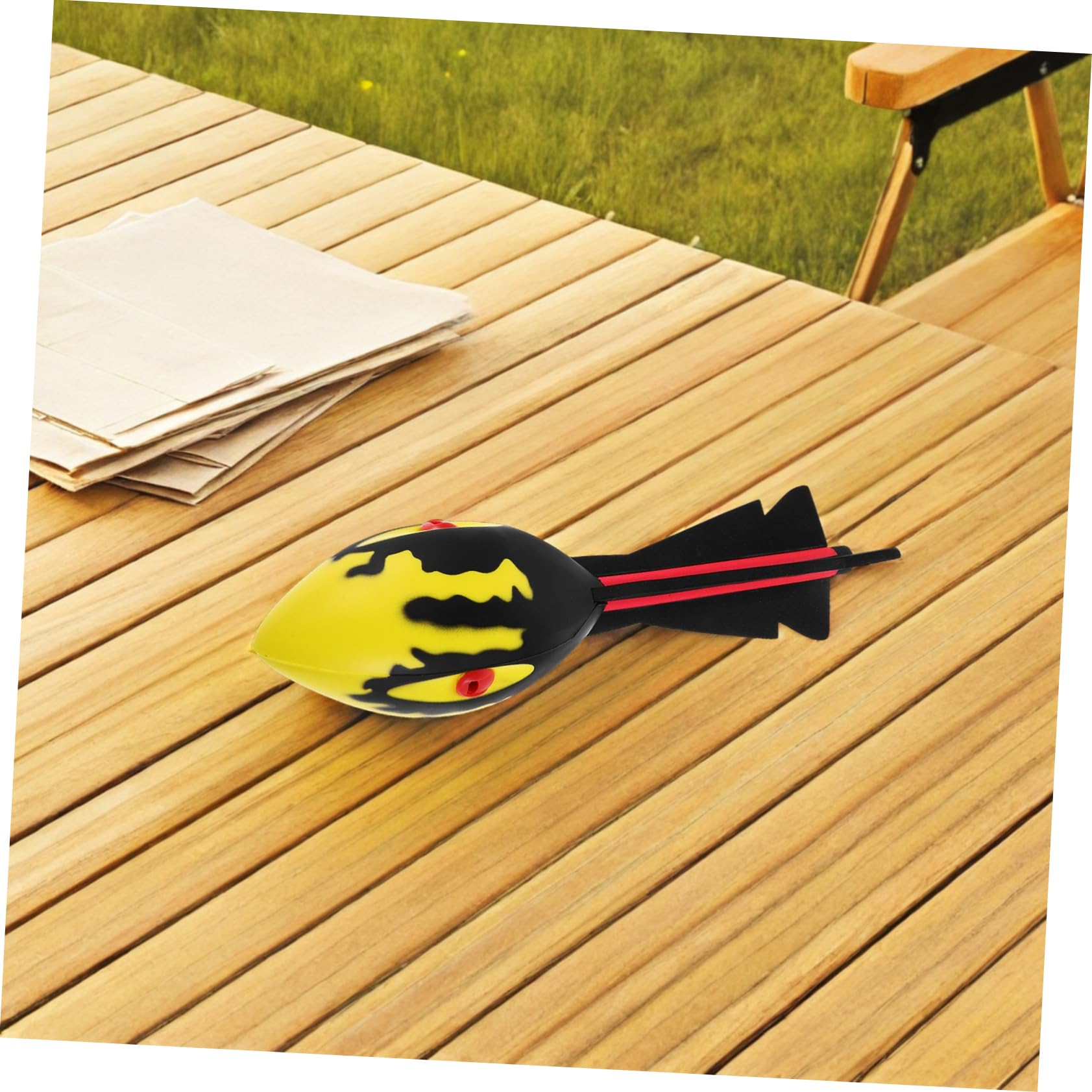 KOMBIUDA Outdoor Spielzeug für Kinder Sicherer und Zuverlässiger Trainingsspeer aus Pu Eva für Fitness Training und Familienspaß mit Pfeife für Kinder und Schule