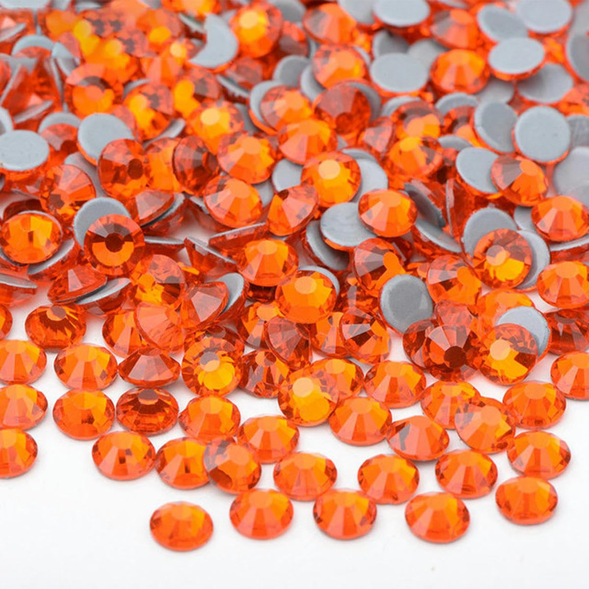 SS6 8 10 16 20 30 Citrin AB Glaskristall Hot Fix Strasssteine zum Aufbügeln Glitzerstein in Großpackung-Hotfix Hyacinth-SS10 100gr 14400Stk