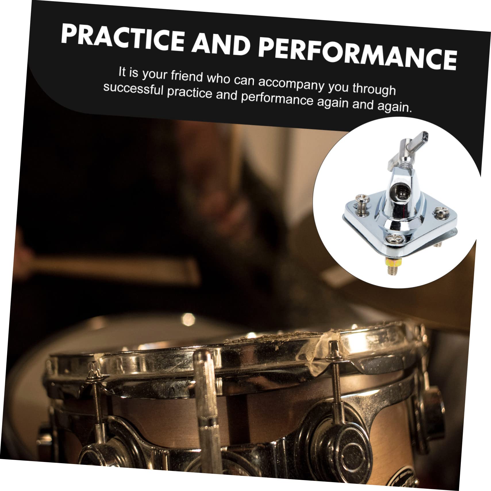 CIMAXIC Professional Bass Drum Feet Alloy Drum Leg Base Replacement Bass Drum Leg for Drums