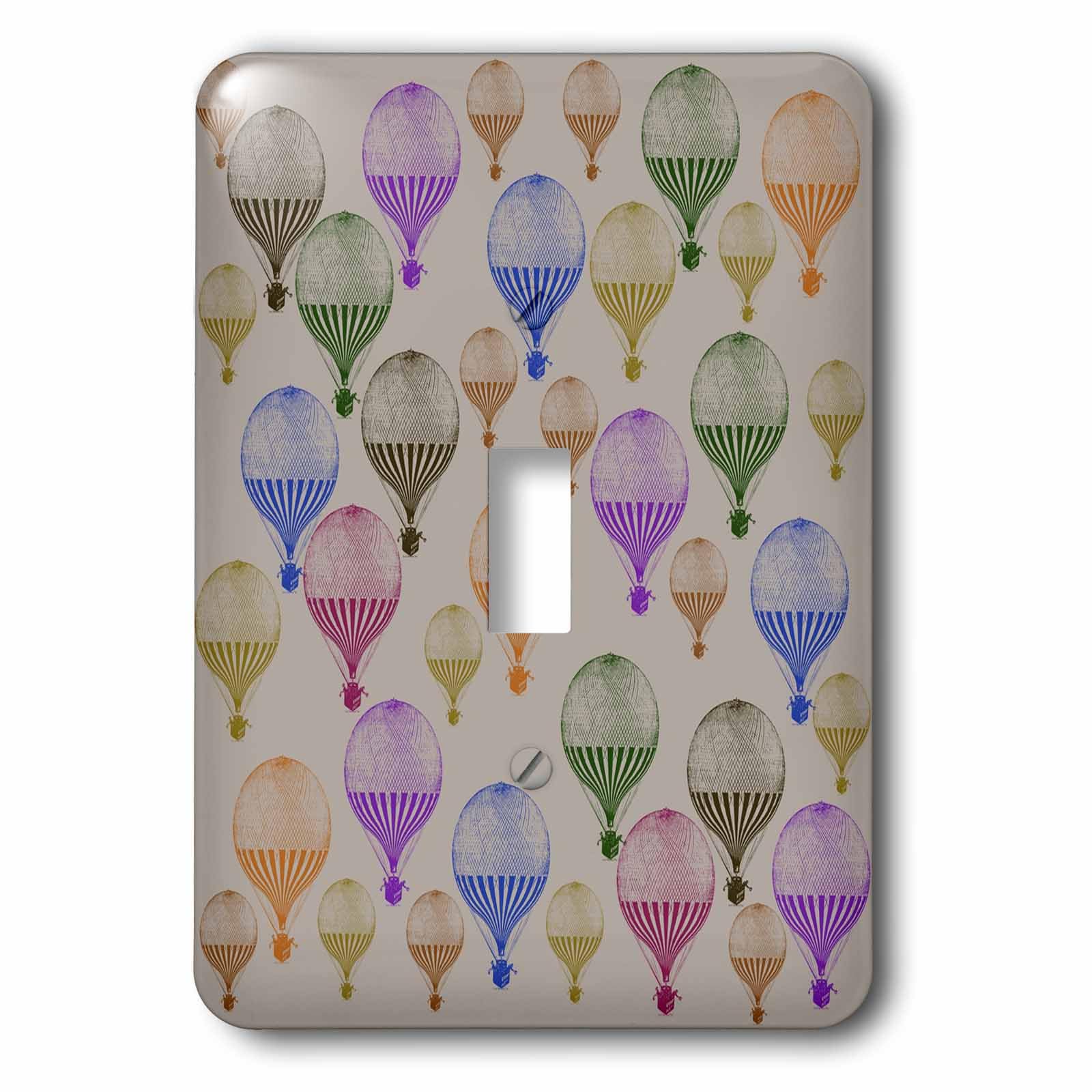 Interrupteur à bascule 3drose LSP 155865 motifs ballons à air chaud colorés
