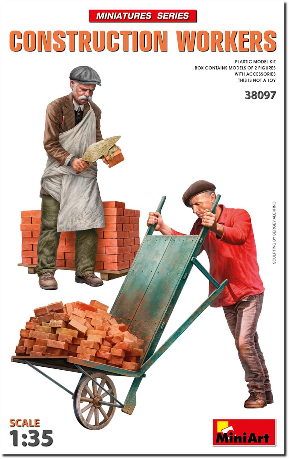 Miniart 1:35 - Construction Workers w/Accessories