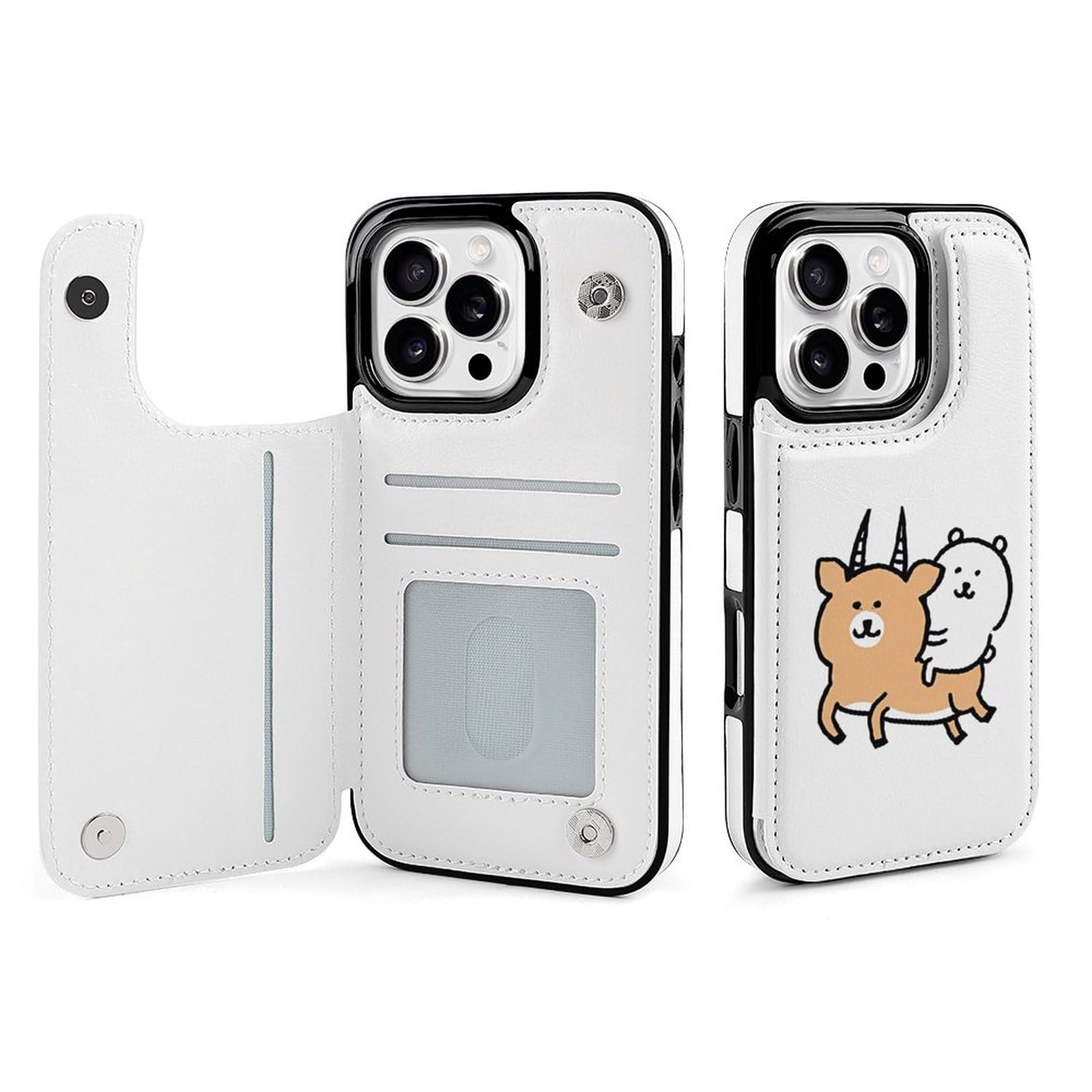 Amazon.co.jp: 自分ツッコミくま iPhone 16/16plusケース 手帳型